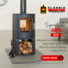 Mendip Churchill 8 Double Sided Defra Approved Wood Burning Ecodesign Logstore Stove