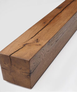 Classic Oak Fireplace Beam - Walnut Brown Finish